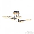 Потолочная люстра Arte Milano Ferrara-72999 272999/6 BK/GD - фото 4934413