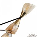 Люстра на штанге Arte Milano Neapolis-76708 276708/12 BK/GD - фото 4934563