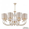 Подвесная люстра Arte Milano Florentia-1237 301237/8 Wh/Gd - фото 4934712
