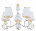 Подвесная люстра Arte Milano Florentia-2387 302387/5 Wh/Gd - фото 4934819