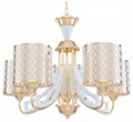 Подвесная люстра Arte Milano Florentia-3387 303387/5 Wh/Gd - фото 4934928