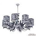 Подвесная люстра Arte Milano Florentia-4957 304957/8 Bk/Ni - фото 4935014