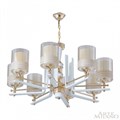 Подвесная люстра Arte Milano Florentia-6087 306087/8 Wh/Gd - фото 4935108