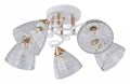 Потолочная люстра Arte Milano AMALFI-321395 321395/5A WH+FG - фото 4935736