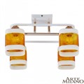 Потолочная люстра Arte Milano AMALFI-322008 322008/4 WH+FG - фото 4935783