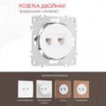 Розетка двойная RJ-11 и Ethernet RJ-45, без рамки Arte Milano am-202 202.44-1.white - фото 4937324 Розетка двойная RJ-11 и Ethernet RJ-45, без рамки Arte Milano am-202 202.44-1.white - фото 4937324