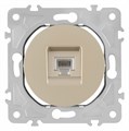 Розетка Ethernet RJ-45 без рамки Arte Milano am-202 202.45-1.shampan - фото 4937330