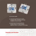 Розетка двойная RJ-11 и Ethernet RJ-45, без рамки Arte Milano am-203 203.44-1.white - фото 4937990 Розетка двойная RJ-11 и Ethernet RJ-45, без рамки Arte Milano am-203 203.44-1.white - фото 4937990