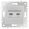 Розетка Ethernet RJ-45 без рамки Arte Milano am-203 203.45-2.silver - фото 4938027