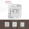 Розетка Ethernet RJ-45 без рамки Arte Milano am-203 203.45-2.silver - фото 4938028 Розетка Ethernet RJ-45 без рамки Arte Milano am-203 203.45-2.silver - фото 4938028