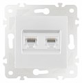 Розетка Ethernet RJ-45 без рамки Arte Milano am-203 203.45-2.white - фото 4938033