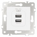 Розетка USB, без рамки Arte Milano am-203 203.46-1.white - фото 4938057