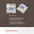 Розетка двойная RJ-11 и Ethernet RJ-45, без рамки Arte Milano am-205 205.44-1.white - фото 4938406 Розетка двойная RJ-11 и Ethernet RJ-45, без рамки Arte Milano am-205 205.44-1.white - фото 4938406