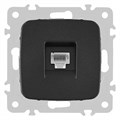 Розетка Ethernet RJ-45 без рамки Arte Milano am-205 205.45-1.black - фото 4938407