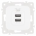 Розетка USB, без рамки Arte Milano am-205 205.46-1.white - фото 4938435