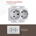 Розетка двойная с заземлением, без рамки Arte Milano am-206 206.40-2.silver - фото 4938655 Розетка двойная с заземлением, без рамки Arte Milano am-206 206.40-2.silver - фото 4938655