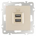 Розетка USB, без рамки Arte Milano am-206 206.46-1.shampan - фото 4938758