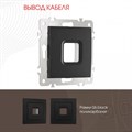 Розетка для вывод кабеля без рамки Arte Milano am-206 206.49-1.black - фото 4938803 Розетка для вывод кабеля без рамки Arte Milano am-206 206.49-1.black - фото 4938803