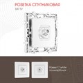 ТВ-розетка без рамки Arte Milano am-217 217.42-1.white - фото 4939031