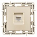 Розетка Ethernet RJ-45 без рамки Arte Milano am-217 217.45-1.shampan - фото 4939077