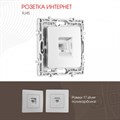 Розетка Ethernet RJ-45 без рамки Arte Milano am-217 217.45-1.silver - фото 4939082 Розетка Ethernet RJ-45 без рамки Arte Milano am-217 217.45-1.silver - фото 4939082