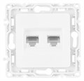 Розетка Ethernet RJ-45 без рамки Arte Milano am-217 217.45-2.white - фото 4939100