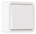 Выключатель двухклавишный Arte Milano 310 310.30-2.white - фото 4939336