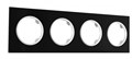 Рамка на 4 поста Arte Milano am-502.01 502.01-4.black - фото 4941105