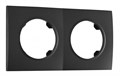 Рамка на 2 поста Arte Milano am-502.04 502.04-2.black - фото 4941135
