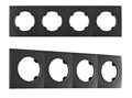 Рамка на 4 поста Arte Milano am-502.04 502.04-4.black - фото 4941151