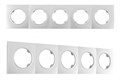 Рамка на 5 постов Arte Milano am-502.04 502.04-5.silver - фото 4941163