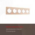 Рамка на 5 постов Arte Milano am-502.13 502.13-5.shampan - фото 4941348