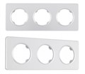 Рамка на 3 поста Arte Milano am-502.15 502.15-3.silver - фото 4941381