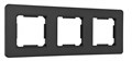 Рамка на 3 поста Arte Milano am-502.16 502.16-3.black - фото 4941425