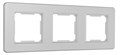 Рамка на 3 поста Arte Milano am-502.16 502.16-3.silver - фото 4941429