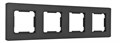 Рамка на 4 поста Arte Milano am-502.16 502.16-4.black - фото 4941433