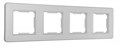 Рамка на 4 поста Arte Milano am-502.16 502.16-4.silver - фото 4941437
