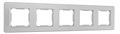 Рамка на 5 постов Arte Milano am-502.16 502.16-5.silver - фото 4941445