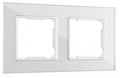 Рамка на 2 поста Arte Milano am-503.02 503.02-2.silver - фото 4941469