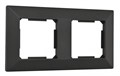 Рамка на 2 поста Arte Milano am-503.03 503.03-2.black - фото 4941513