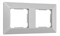 Рамка на 2 поста Arte Milano am-503.03 503.03-2.silver - фото 4941517