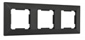 Рамка на 3 поста Arte Milano am-503.03 503.03-3.black - фото 4941521