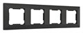Рамка на 4 поста Arte Milano am-503.03 503.03-4.black - фото 4941529