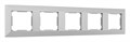 Рамка на 5 постов Arte Milano am-503.03 503.03-5.silver - фото 4941541