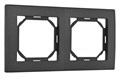 Рамка на 2 поста Arte Milano am-503.06 503.06-2.black - фото 4941561
