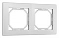 Рамка на 2 поста Arte Milano am-503.06 503.06-2.silver - фото 4941565