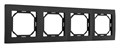 Рамка на 4 поста Arte Milano am-503.06 503.06-4.black - фото 4941577