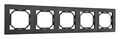 Рамка на 5 постов Arte Milano am-503.06 503.06-5.black - фото 4941585