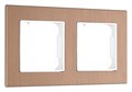 Рамка на 2 поста Arte Milano am-503.12 503.12-2.brown - фото 4941607