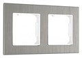 Рамка на 2 поста Arte Milano am-503.12 503.12-2.grey - фото 4941609